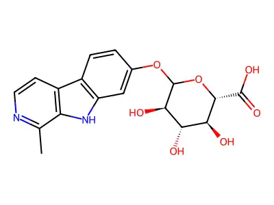 Harmol glucuronide structure