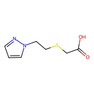 (2-Pyrazol-1-yl-ethylsulfanyl)-acetic acid structure