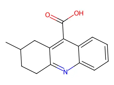 2-Methyl-1,2,3,4-tetrahydroacridine-9-carboxylic acid structure