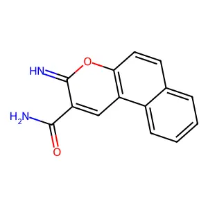 3H-Naphtho[2,1-b]pyran-2-carboxamide, 3-imino- structure