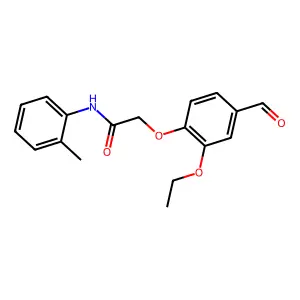 2-(2-ethoxy-4-formylphenoxy)-N-(2-methylphenyl)acetamide structure