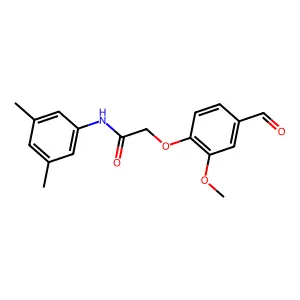 N-(3,5-Dimethylphenyl)-2-(4-formyl-2-methoxyphenoxy)acetamide structure