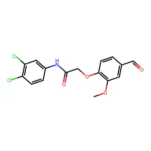 N-(3,4-dichlorophenyl)-2-(4-formyl-2-methoxyphenoxy)acetamide structure