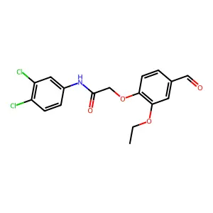 N-(3,4-dichlorophenyl)-2-(2-ethoxy-4-formylphenoxy)acetamide structure