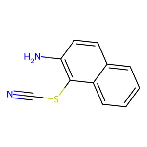 Thiocyanic acid, 2-amino-1-naphthalenyl ester structure