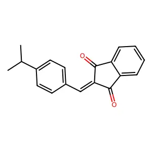 2-((4-(Isopropyl)phenyl)methylene)indane-1,3-dione structure