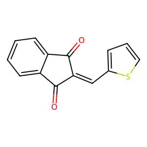 2-(2-Thienylmethylene)indane-1,3-dione structure
