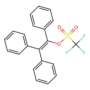 1,2,2-Triphenylvinyl trifluoromethanesulfonate structure