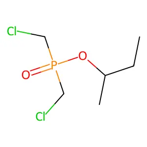 Sec-butyl bis(chloromethyl) phosphinate structure