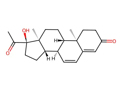 17-Hydroxy-6-dehydroprogesterone structure