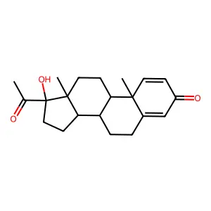 17-Hydroxypregna-1,4-diene-3,20-dione structure
