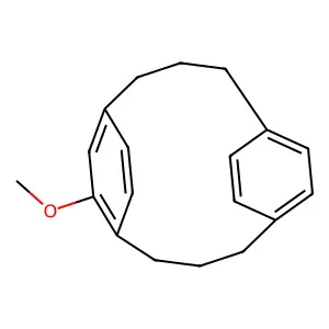 1~2~-Methoxy-1,5(1,4)-dibenzenacyclooctaphane structure