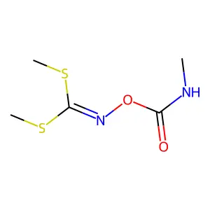 Carbonimidodithioic acid, (((methylamino)carbonyl)oxy)-, dimethyl ester structure