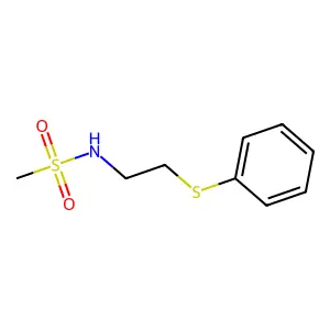 N-(2-phenylsulfanylethyl)methanesulfonamide structure