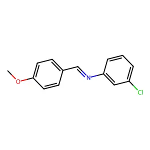 3-Chloro-N-(4-methoxybenzylidene)aniline structure