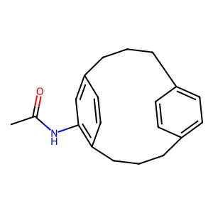N-[1,5(1,4)-Dibenzenacyclooctaphan-1~2~-yl]acetamide structure