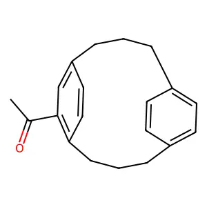 1-[1,5(1,4)-Dibenzenacyclooctaphan-1~2~-yl]ethan-1-one structure
