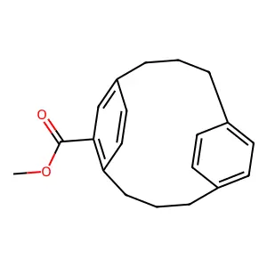Methyl 1,5(1,4)-dibenzenacyclooctaphane-1~2~-carboxylate structure