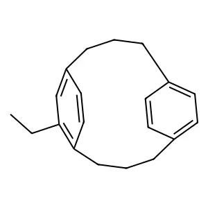 1~2~-Ethyl-1,5(1,4)-dibenzenacyclooctaphane structure