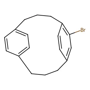 1~2~-Bromo-1,5(1,4)-dibenzenacyclooctaphane structure