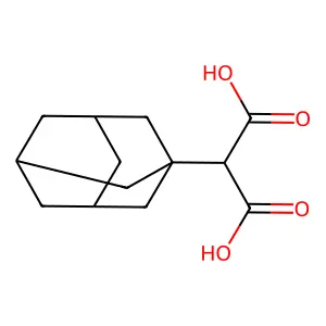 2-Adamantan-1-YL-malonic acid structure