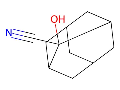 2-Hydroxytricyclo(3.3.1.13,7)decane-2-carbonitrile structure