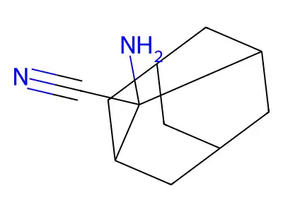 2-Aminoadamantane-2-carbonitrile structure