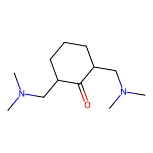 2,6-Bis((dimethylamino)methyl)cyclohexanone structure
