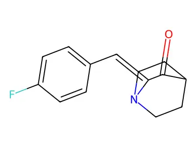 2-(4-Fluorobenzylidene)quinuclidin-3-one structure