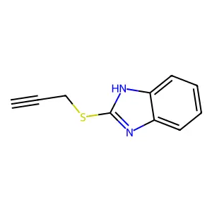 2-(prop-2-yn-1-ylsulfanyl)-1H-benzimidazole structure