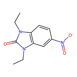 1,3-diethyl-5-nitro-1,3-dihydro-2H-benzimidazol-2-one structure