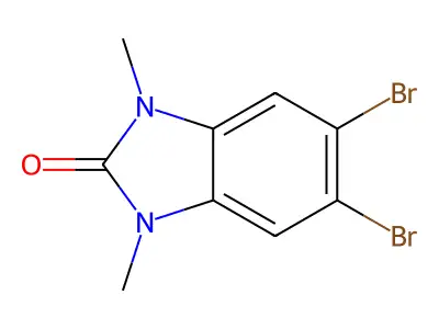 5,6-Dibromo-1,3-dimethyl-1H-benzo[d]imidazol-2(3H)-one structure