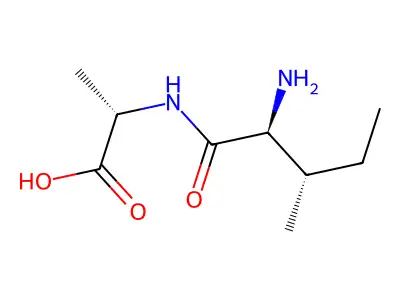 2-[(2-Amino-3-methylpentanoyl)amino]propanoic acid structure
