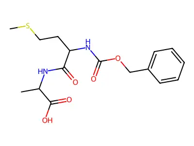 2-[[4-Methylsulfanyl-2-(phenylmethoxycarbonylamino)butanoyl]amino]propanoic acid structure