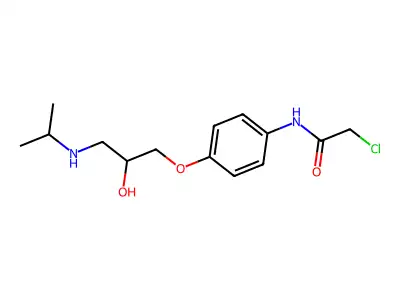 Chloropractolol structure