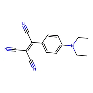 1,1,2-Ethenetricarbonitrile, 2-(4-(diethylamino)phenyl)- structure