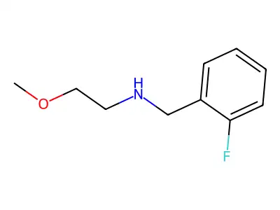 N-(2-fluorobenzyl)-2-methoxyethanamine structure