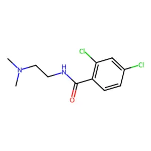 2,4-dichloro-N-[2-(dimethylamino)ethyl]benzamide structure