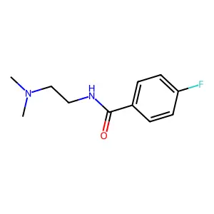 N-[2-(dimethylamino)ethyl]-4-fluorobenzamide structure