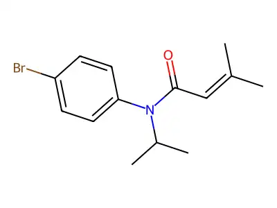 N-(4-Bromophenyl)-3-methyl-N-(1-methylethyl)-2-butenamide structure