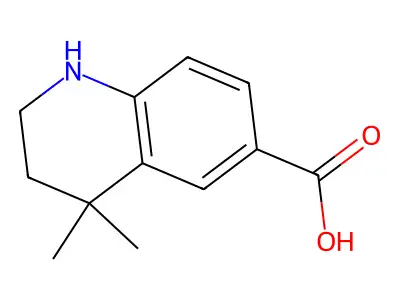 4,4-Dimethyl-1,2,3,4-tetrahydroquinoline-6-carboxylic acid structure