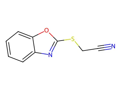 2-(1,3-Benzoxazol-2-ylsulfanyl)acetonitrile structure