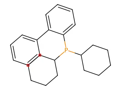 2-(Dicyclohexylphosphino)biphenyl structure