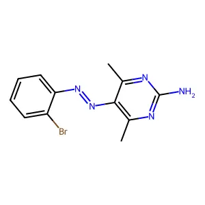 5-[(e)-(2-Bromophenyl)diazenyl]-4,6-dimethylpyrimidin-2-amine structure