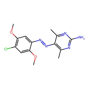 5-[(e)-(4-Chloro-2,5-dimethoxyphenyl)diazenyl]-4,6-dimethylpyrimidin-2-amine structure