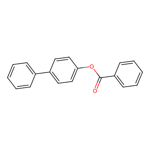 Benzoic acid biphenyl-4-yl ester structure
