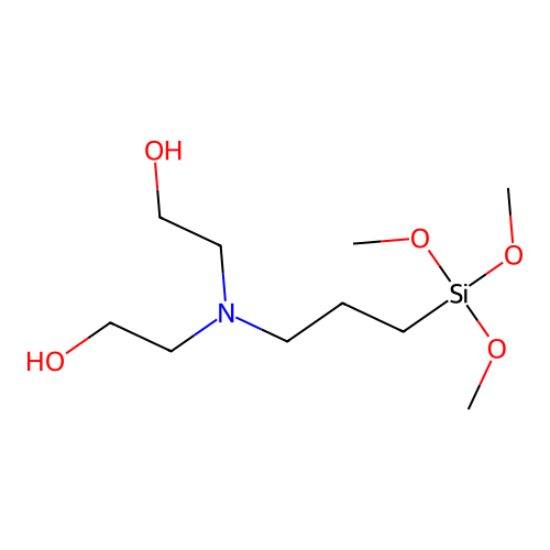 Ethanol, 2,2'-[[3-(trimethoxysilyl)propyl]imino]bis- structure