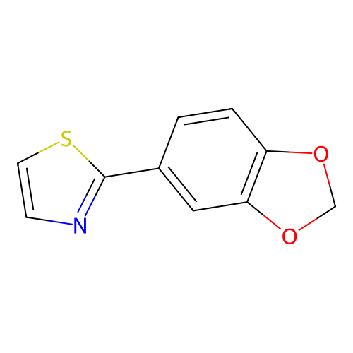 Thiazole, 2-(1,3-benzodioxol-5-yl)- structure