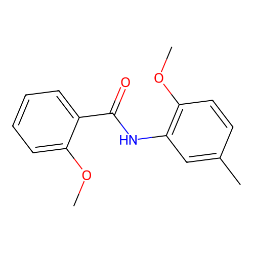2-methoxy-N-(2-methoxy-5-methylphenyl)benzamide structure