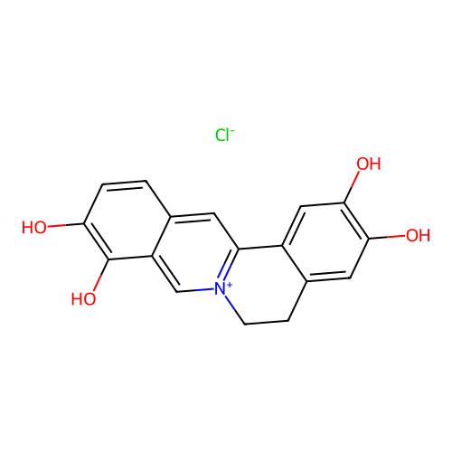 2,3,9,10-Tetrahydroxyberberine Chloride structure